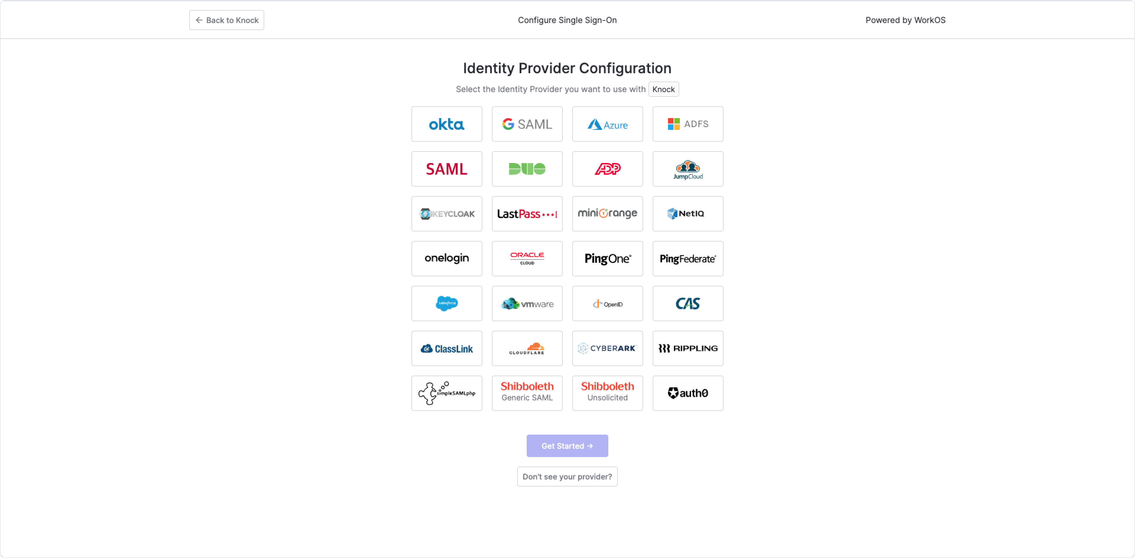 SAML SSO configuration wizard